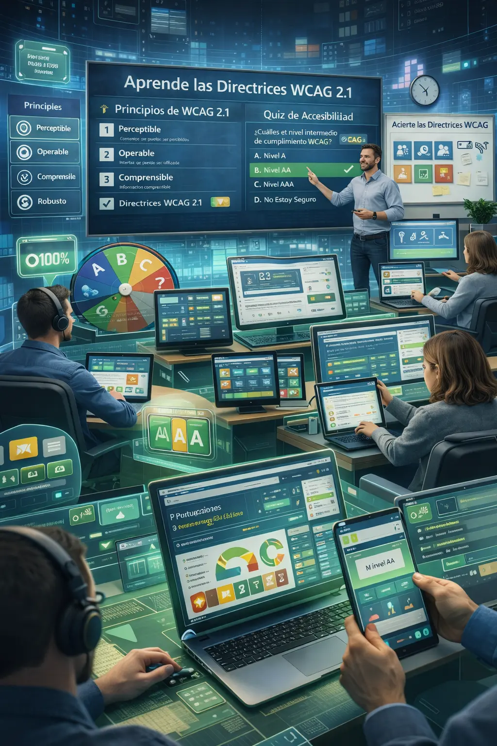 Aula para el aprendizaje de los criterios de accesibilidad wcag